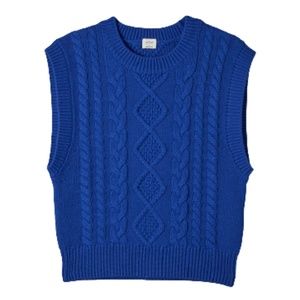 Wilfred cable-knit merino cotton sweater vest (size S, EUC)